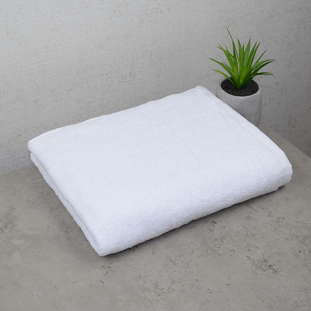 Комплект отельных полотенец 3шт GM Textile 40х70см, 50х90см, 70х140см 500г/м2 (Белый) Сумы - изображение 2