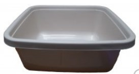 Миска 6л квадратна світло-бежевий Ламела Житомир - фото 1