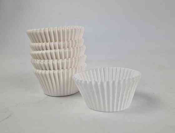 Тартолітка для кексів 5А кругла біла D40 H27,5 (100 шт.) (1 уп.) Харків