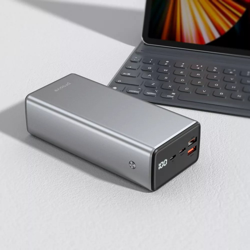 Універсальна мобільна батарея Proove Metalskin 65 W 30000 mAh Gray (PBM365210004) Харьков - изображение 2