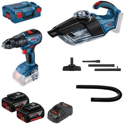 Набор электроинструментов Neo Tools 18V GSR 18V-50, GAS 18V-1, 2x5Ah, кейс (0.615.990.M44) Винница