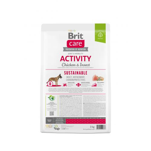 Корм сухой Brit Care Dog Sustainable Activity для взрослых собак с повышенной активностью с курицей и насекомыми 3 кг Киев - изображение 5