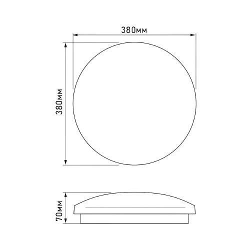 LED Світильник настінно-стельовий 48W 5000К Зоряне небо TLCL-485S Titanum Videx Житомир