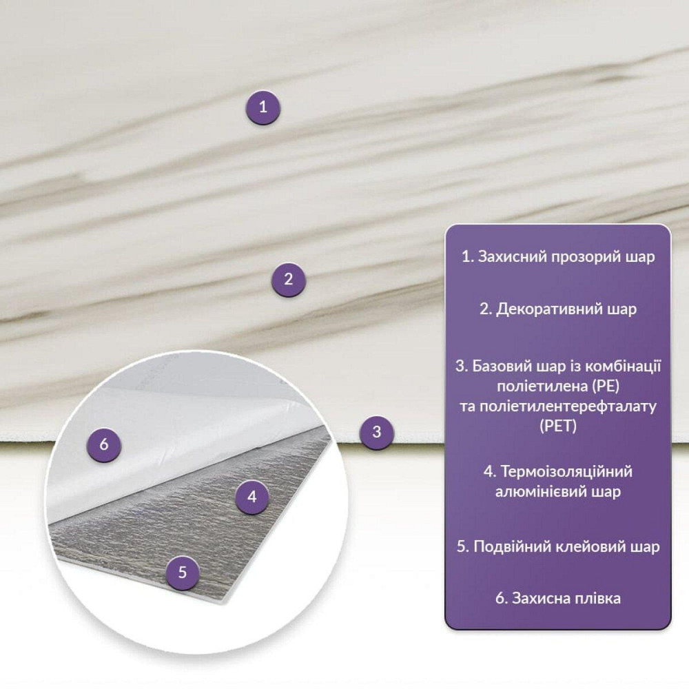 Самоклеящаяся стеновая PET плитка 600х300х2мм SW-00001680 Днепр - изображение 2