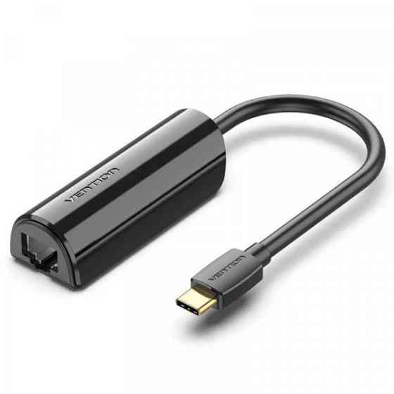 Перехідник USB3.1 Type-C --> Ethernet RJ45 1000 Mb Gigabit Vention (CFBBB) Киев