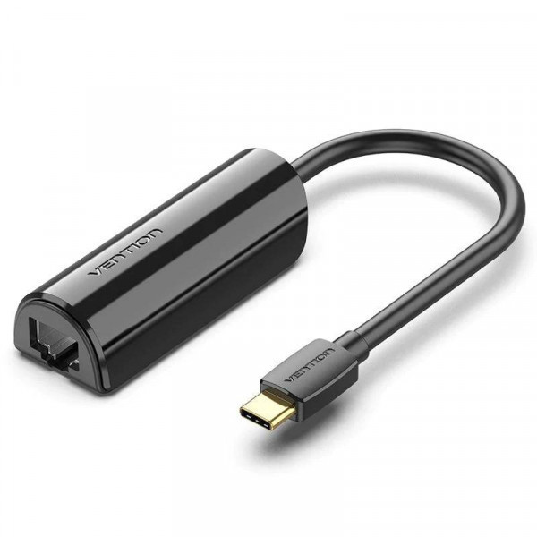 Перехідник USB3.1 Type-C --> Ethernet RJ45 1000 Mb Gigabit Vention (CFBBB) Київ - фото 1
