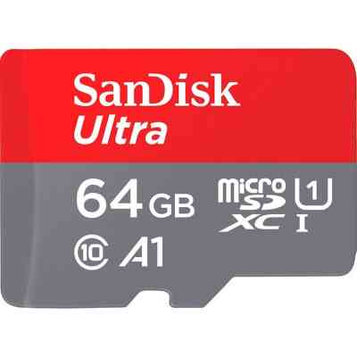 Карта пам&apos;яті SanDisk 64GB microSD Class 10 A1 R-140 (SDSQUAB-064G-GN6IA) Вінниця