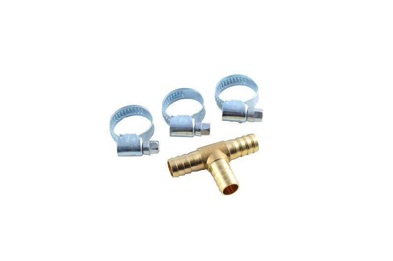 Т-подібний перехідник "ялинка" 10мм + хомути для кріплення (в блістері) Одеса - фото 1