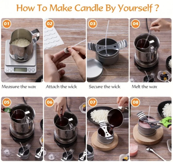 Професійний подарунковий набір із виготовлення свічок DIY Candle making Kit Вінниця - фото 2
