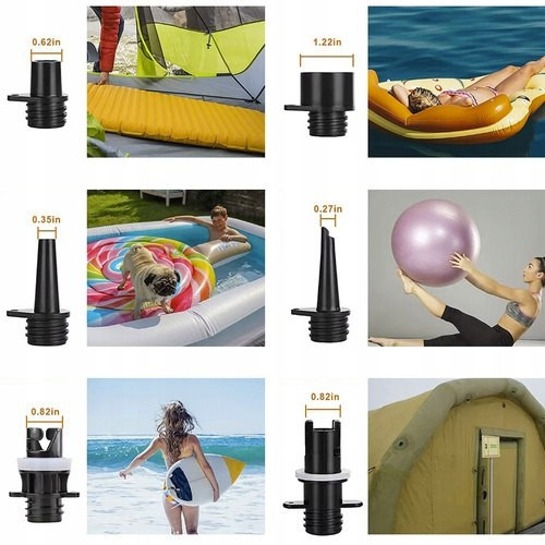 Електричний насос автомобільний 2в1 для SUP-дошки з насадками Trizand (25262) Нововолинськ - фото 9