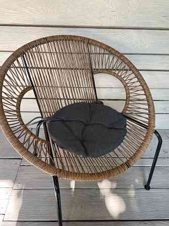 Подушка для стульев (38x38х5 см) круглая Decorator Мальмо цвет графитовый 84-048 Киев