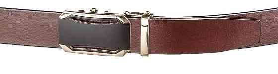 Діловий чоловічий ремінь з автоматичною пряжкою Vintage 20209 Коричневий Київ