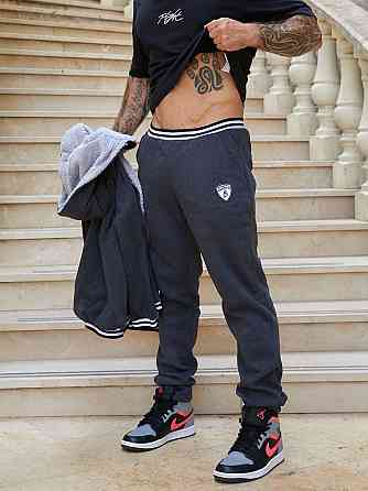 Чоловічий теплий костюм-двійка: кофта та штани тринитка на флісі Антрацит, 66 Одеса