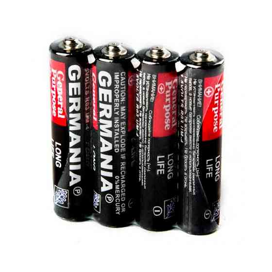 Пальчиковая батарейка AA (1,5В) R6S, Germania / Качественная одноразовая батарейка Киев