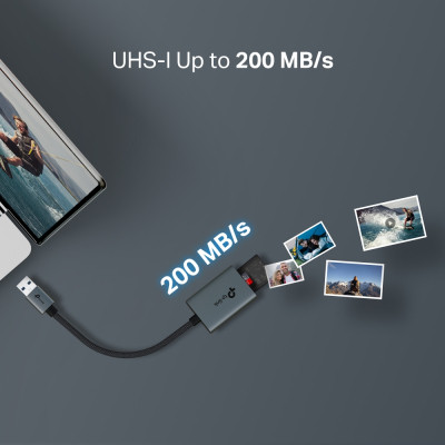 Считыватель флеш-карт TP-Link USB 2.0 to SD/TF (UA430) Винница - изображение 6