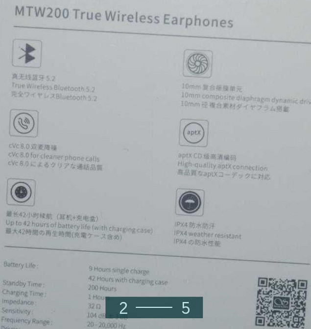 Наушники Беспроводные вкладыши: TWS Shanling MTW200 TWS Gray. Харьков - изображение 3