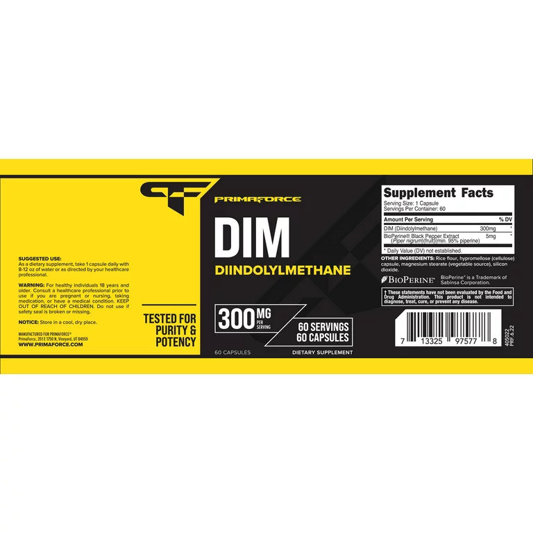 Дііндолілметан Primaforce DIM 300 mg 60 Capsules Луцьк - фото 3