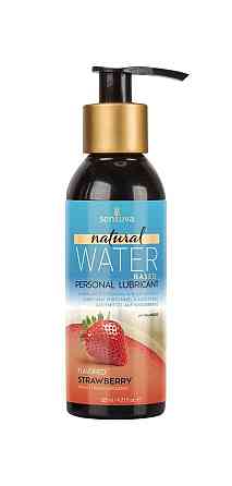 Змазка на водній основі Sensuva Natural Water-Based Strawberry (125мл) без гліцерину та парабенів Sex Aura Київ