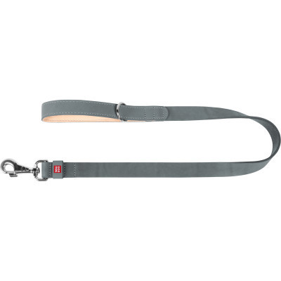 Поводок для собак WAUDOG Classic кожаный Ш 25 мм Д 122 см серый (081511) Винница - изображение 2