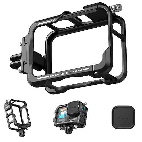 Рамка GoPro 13/12/11/10/9 алюмінієва вертикальна/горизонтальна з ковпачком aMagisn AP09 Київ