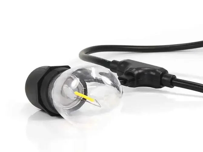 Гірлянда 10 водонепроникних прозорих акрилових ламп 5м (теплий білий) WATERPROOF-BALL-10WW-7 Одеса - фото 4