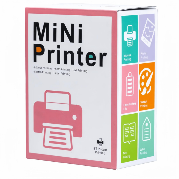 Дитячий портативний термопринтер Mini Printer (Блакитний) Вінниця - фото 10