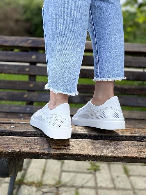 Kentro Кросівки жіночі KENTO 2172 IDL білі (весна-літо, шкіра натуральна) (3497) лише 40р.41р. Коломия - фото 5