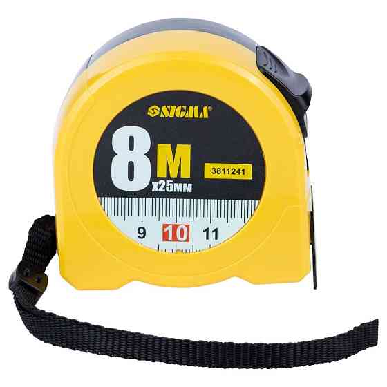 Sigma Рулетка Color 8м×25мм SIGMA (3811241) Київ
