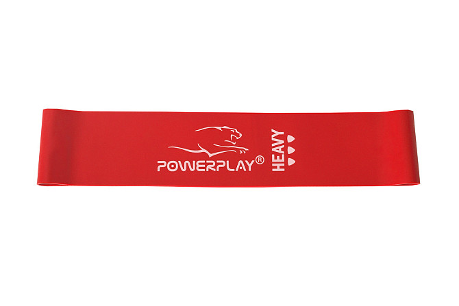 Резинка для фітнесу PowerPlay 4114 Mini Power Band 1.2мм. Heavy Червона (12-15кг) Кам'янське - фото 2