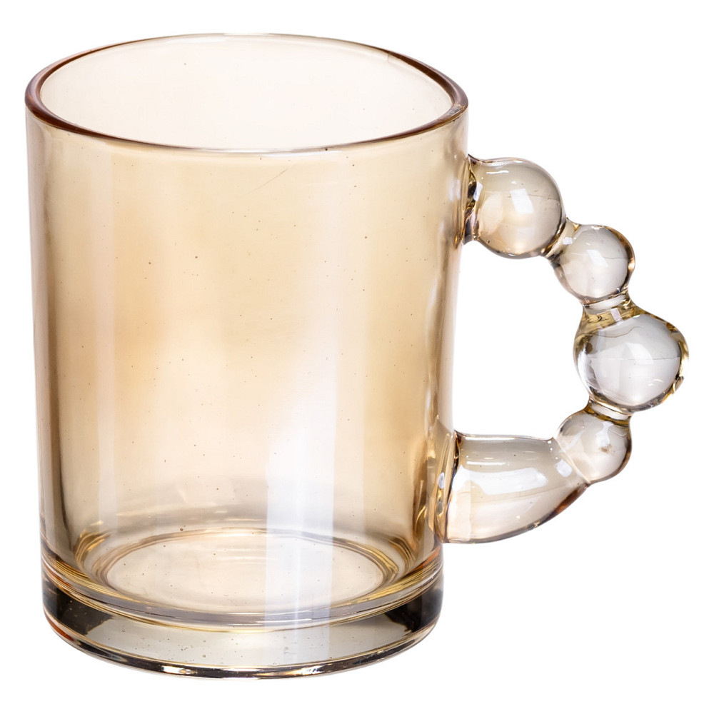 Набір скляних чашок для чаю та кави, 6 шт, коричневі Київ - фото 2