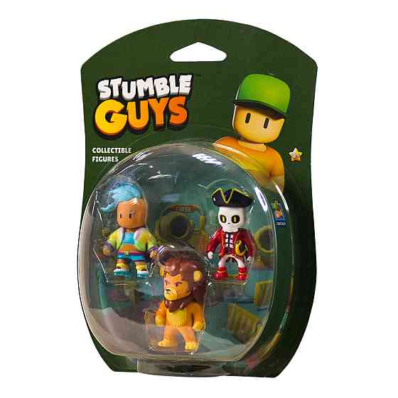 Набір колекц. фігурок Stumble Guys - Велоцит, Леонідас, Капітан Нохарт Дніпро
