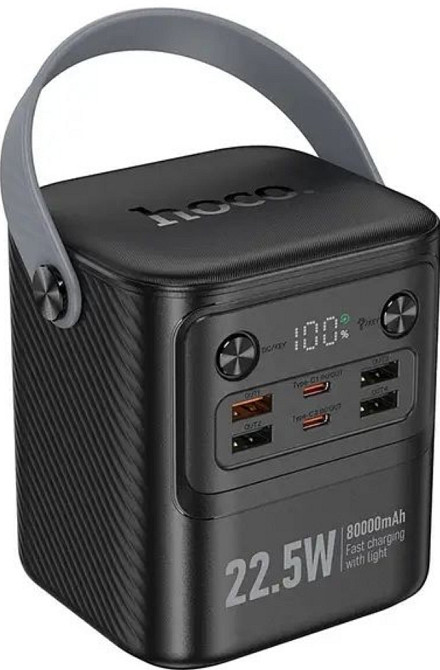 Павербанк зі швидкою зарядкою 22.5W 80000mAh та ліхтарем HOCO J152 Киев - изображение 5