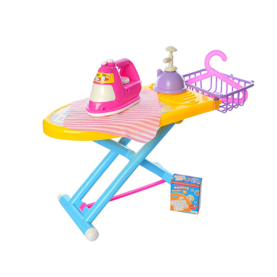 Дитяча побутова техніка "Прасувальна дошка" 2500(Yellow) праска 15 см, кошик, вішалка Вінниця - фото 1
