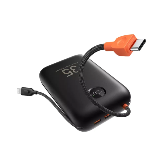 Зовнішній акумулятор VEGER Built-In 2 cables Ultra Mini 30000mAh Киев