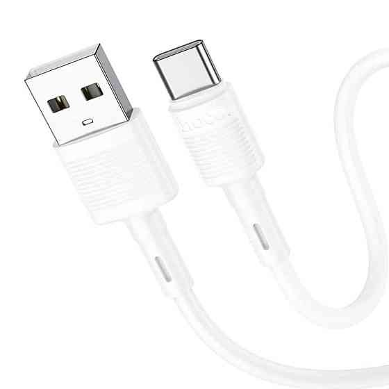 Кабель HOCO X83 USB to Type-C 3A, 1m, PVC, PVC connectors, White Київ