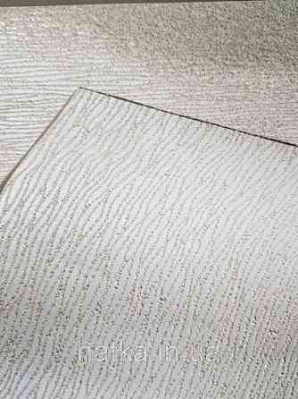 Шпалери вінілові на флізелін Marburg Dune 32513 однотонні білі молочні тонкі структурні хвилясті смуги Київ