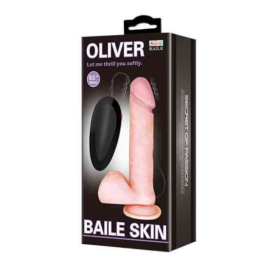 Вибратор - Oliver Vibrating Dildo Flesh Sex Aura Киев
