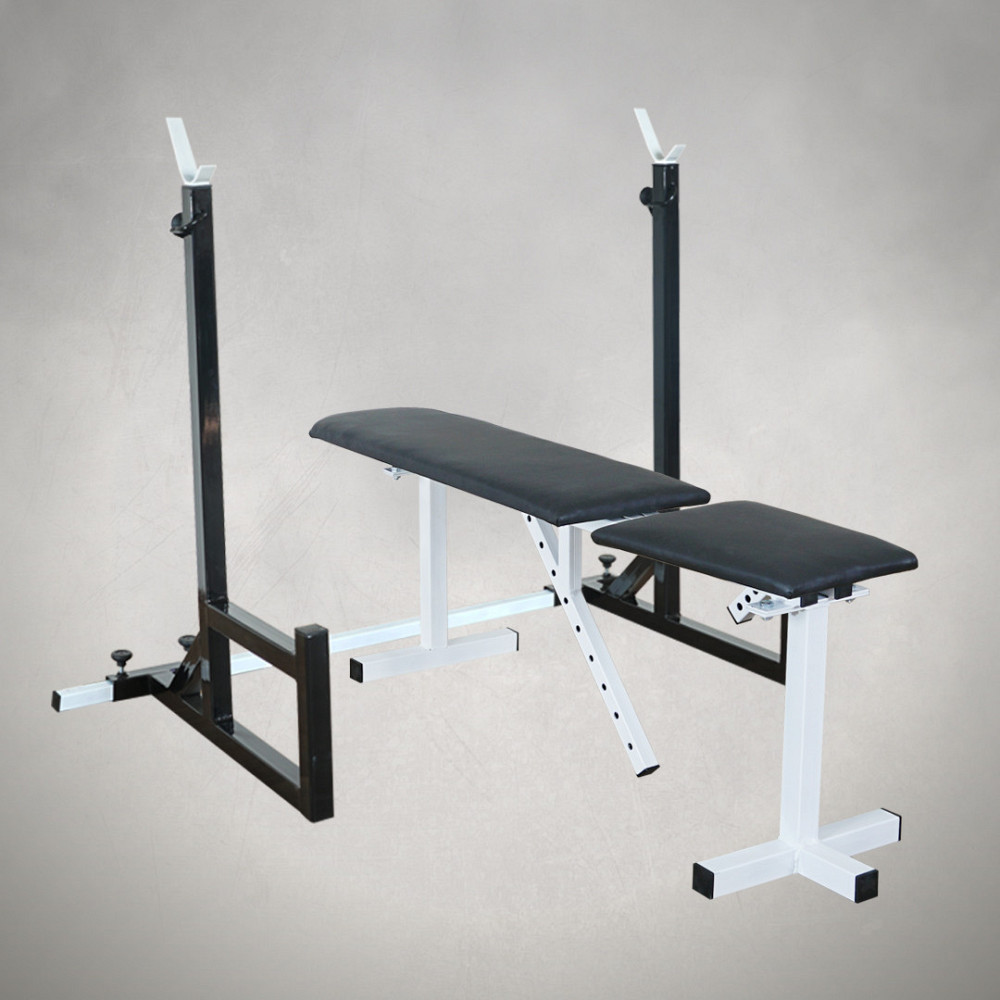 Скамья регулируемая + Стойки под штангу 30 на 30 мм Стойки, скамьи для жима и приседаний Киев - изображение 1