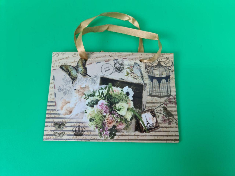 Пакет бумажный малый горизонтальный 11/18/5(арт М040) (12 шт) Харьков - изображение 4