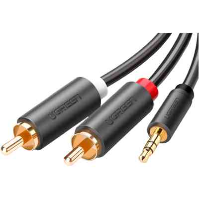 Кабель мультимедійний AUX 3.5mm TRS to RCAx2 M/M 5.0m AV102 Black Ugreen (10513) Вінниця