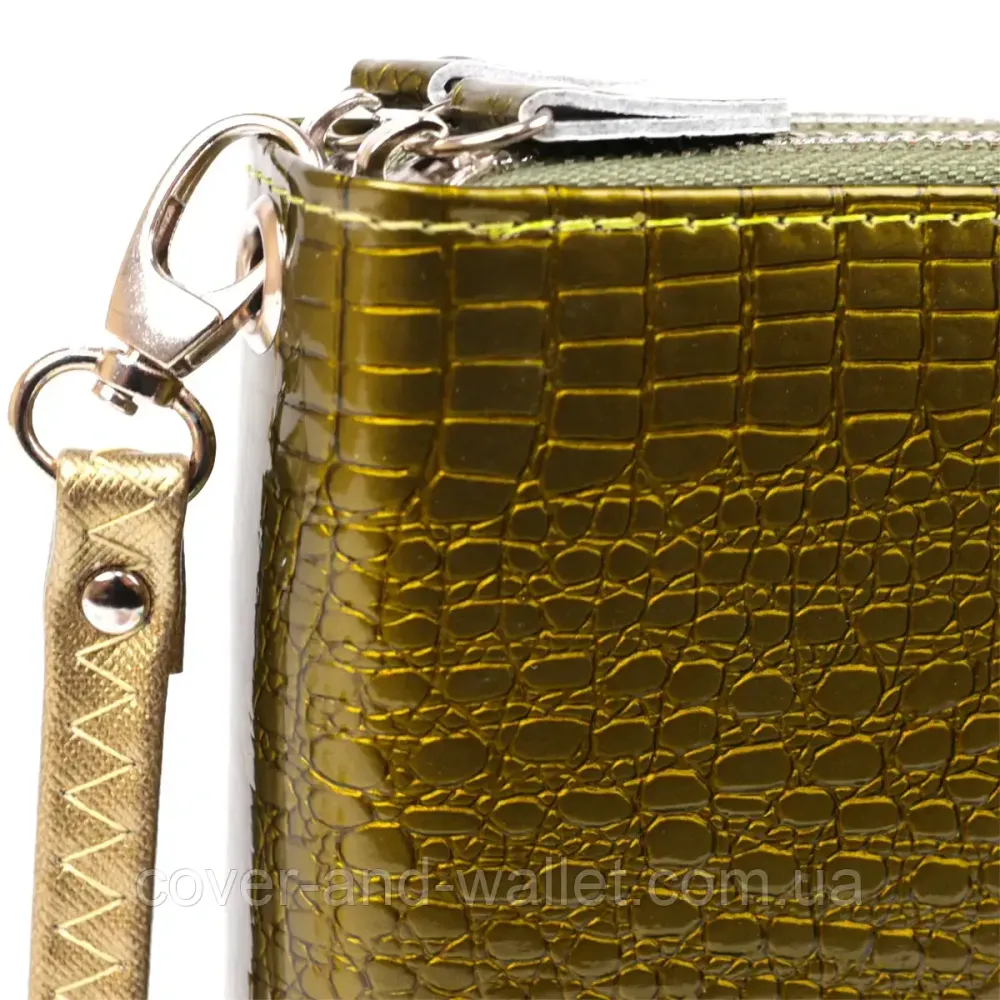 Жіночий гаманець клатч на дві блискавки червоного кольору Kivi Київ - фото 5