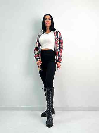 Жіноча тепла флісова сорочка "Delta" оптом | Норма Червоний, 46-48 Київ