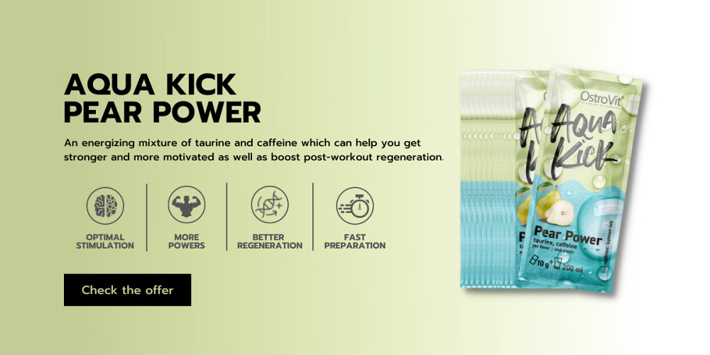 Предтренеровочный комплекс Ostrovit Aqua Kick Pear Power 300g (Pear) Луцк - изображение 3