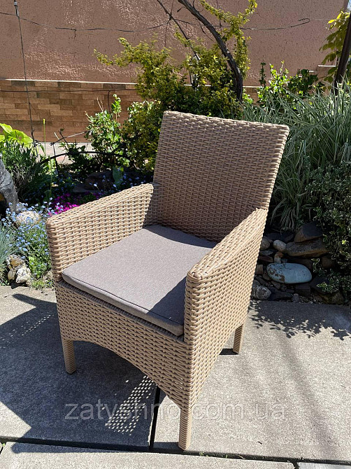 Крісло із ротанга з подушкою Київ - фото 7