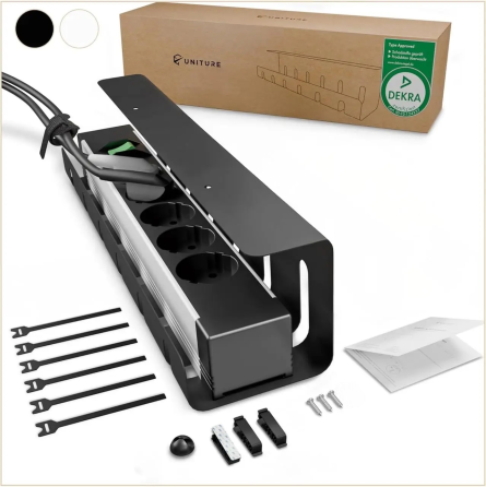 Кабель-канал UNITURE Cable Duct Desk черный 40 см под стол металлический органайзер кабелей DEKRA Киев