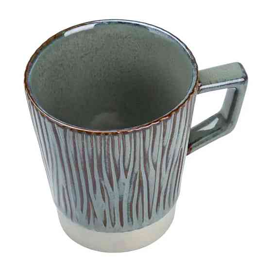 TS Kitchen Чашка порцелянова для чаю та кави 300 мл у стилі ретро Зелена HP7208GR Київ