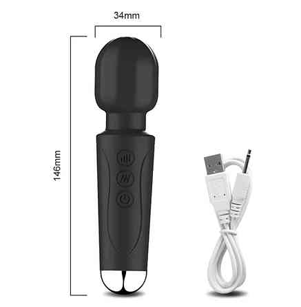 Вібратор жіночий 150 на 34 мм чорний Київ