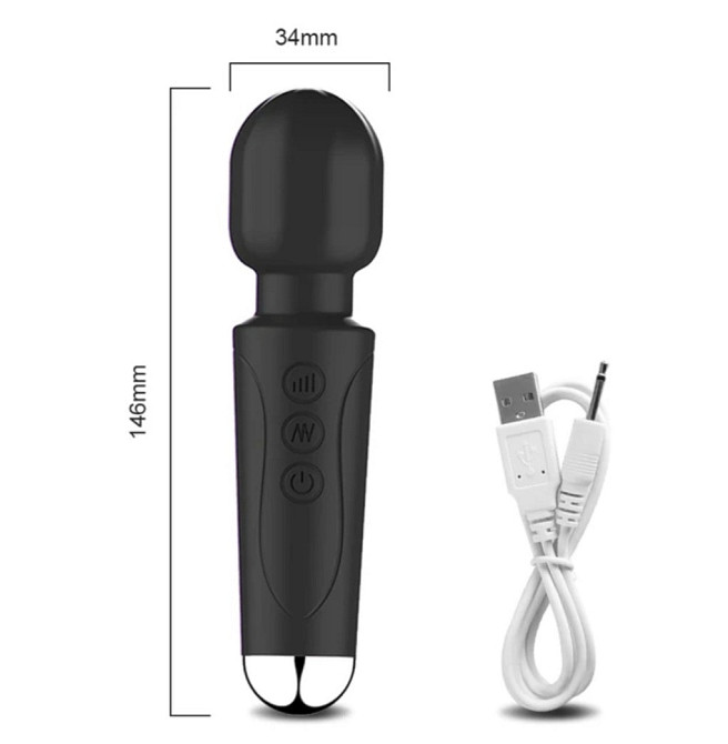 Вібратор жіночий 150 на 34 мм чорний Київ - фото 2