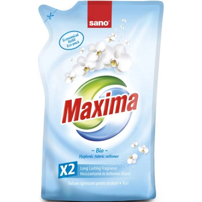Кондиционер для белья Sano Maxima Bio сменная упаковка 1 л (7290010935512) Винница - изображение 1