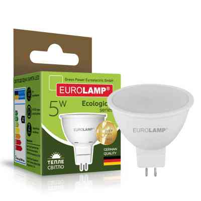 Лампочка Eurolamp LED SMD MR16 5W GU5.3 3000K 220V (LED-SMD-05533(P)) Винница